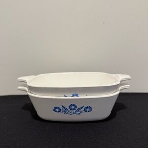 Corning Ware Blue cornflower-41 petite pan Baking Set of 2